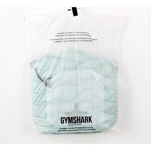 Gymshark Women Tote Premium Collection Yoga Quilted Frost Teal Size 12.5x13x5.3